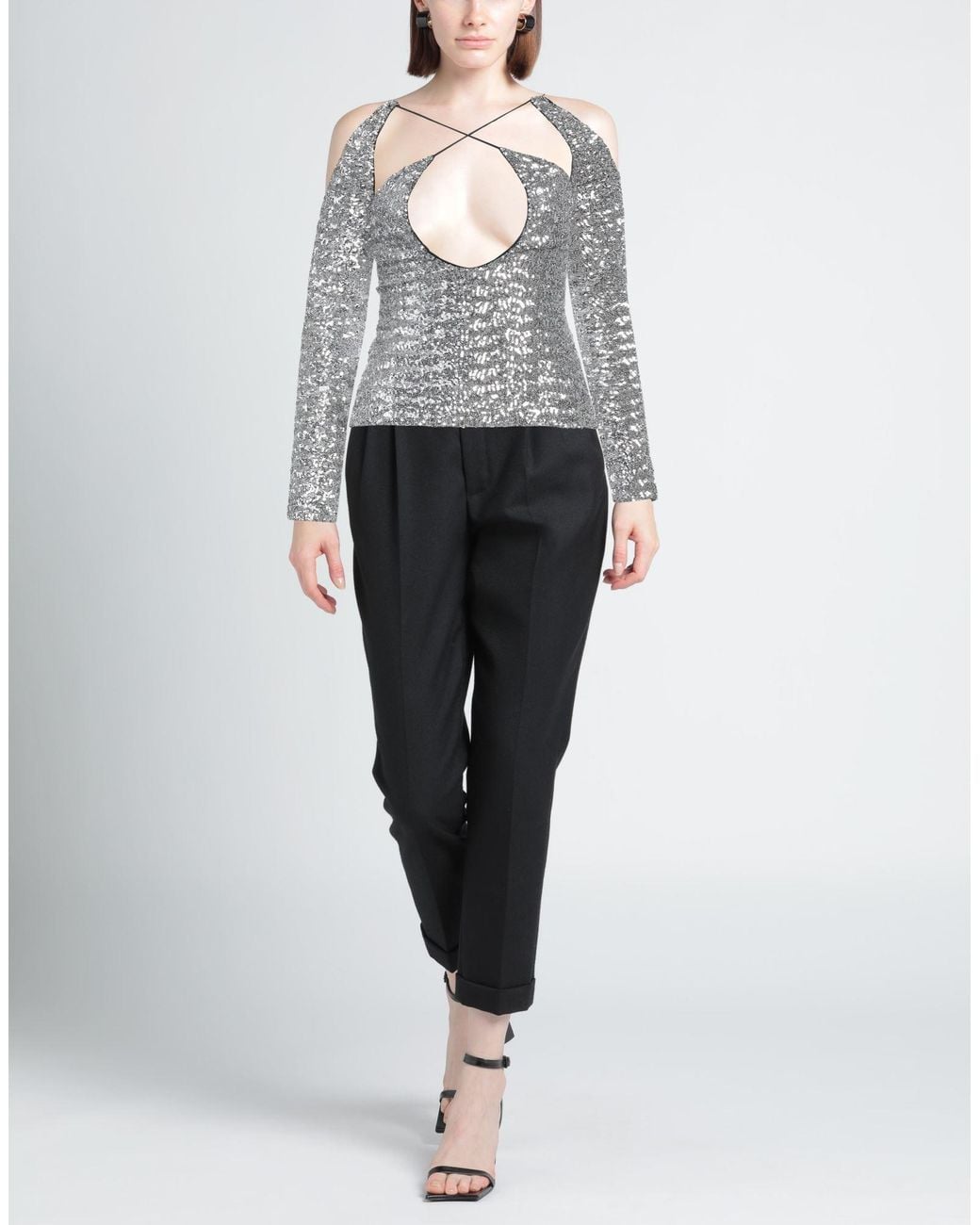 The Attico Gray Top