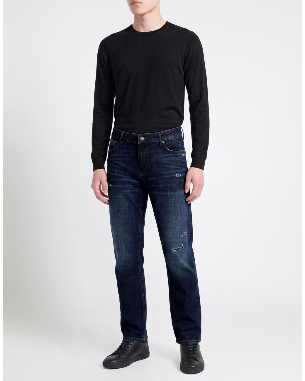 Emporio Armani Blue Jeans Cotton, Elastane for men