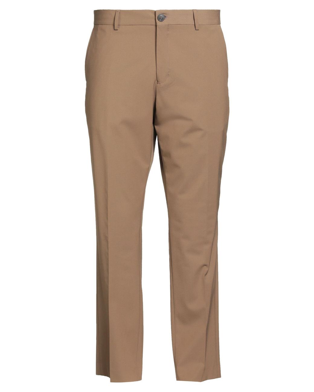 SELECTED Natural Camel Pants Recycled Polyester, Viscose, Elastane for men