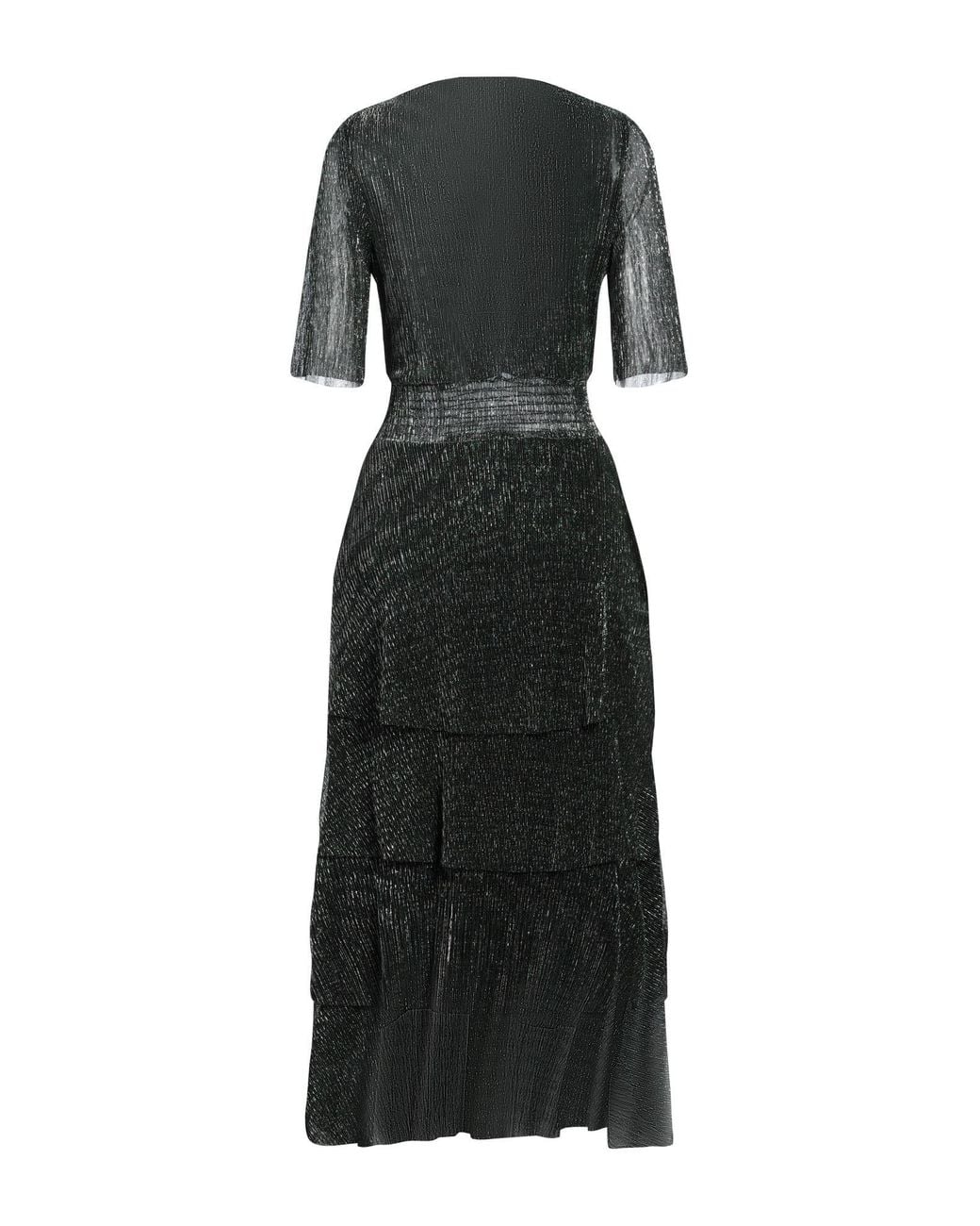 Maje Black Midi Dress Polyester