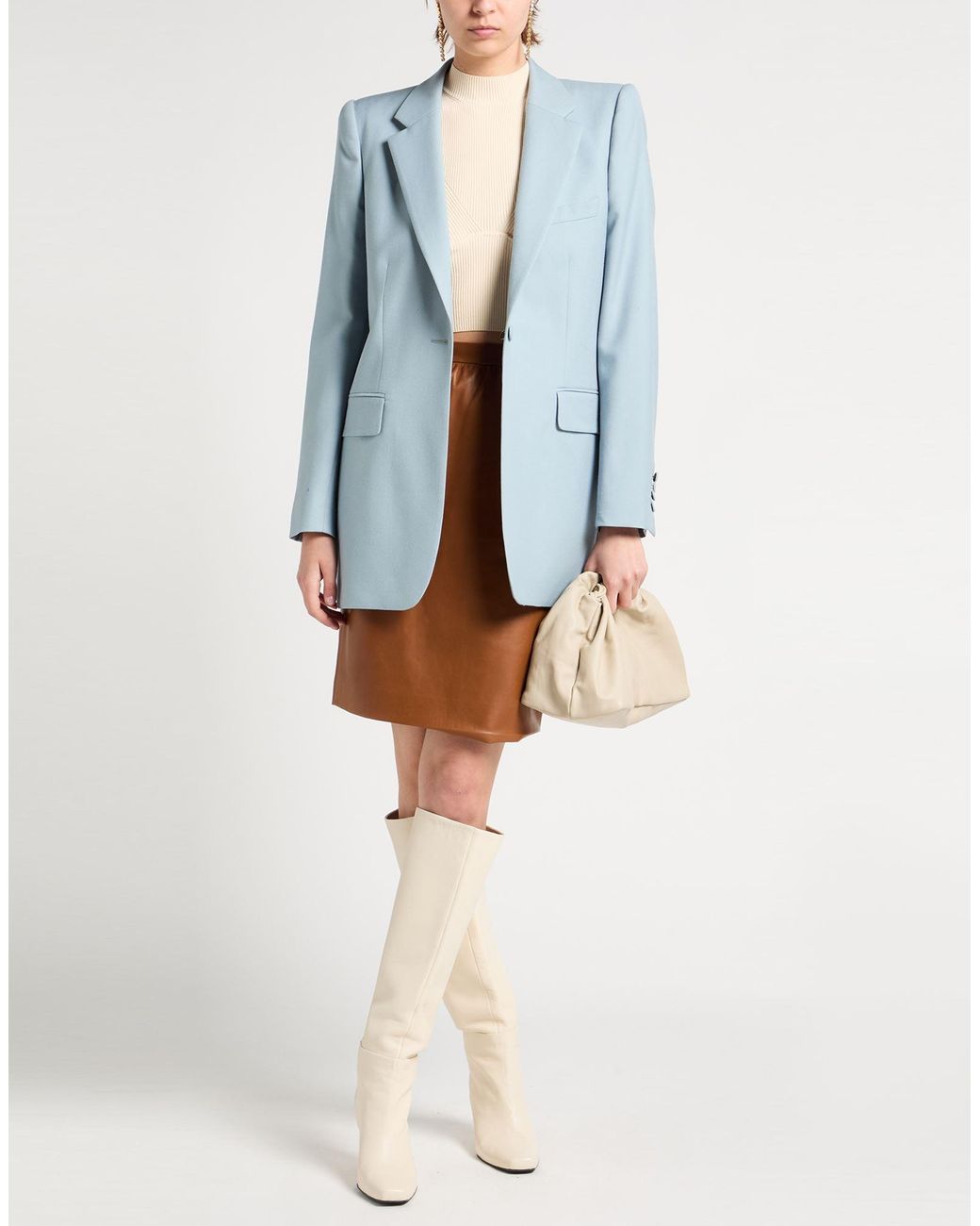 Dries Van Noten Blue Sky Blazer Wool