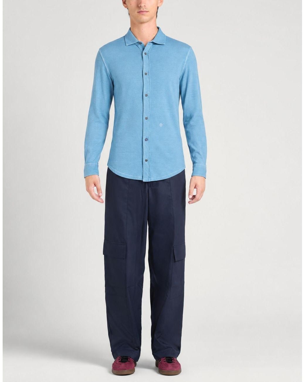Jacob Cohen Blue Light Shirt Cotton for men