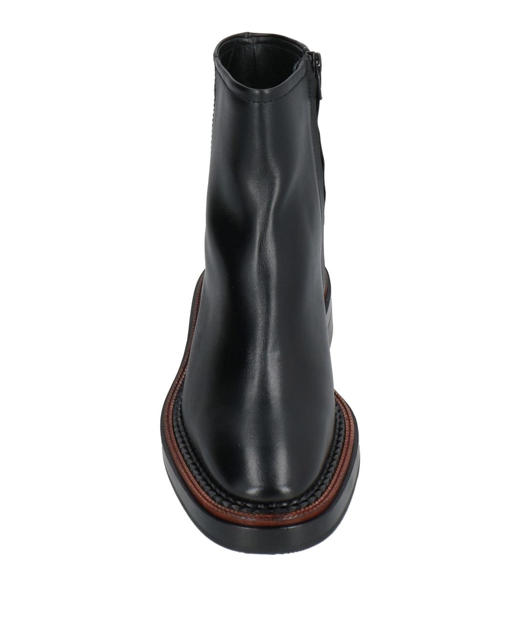 Ras Black Ankle Boots Leather