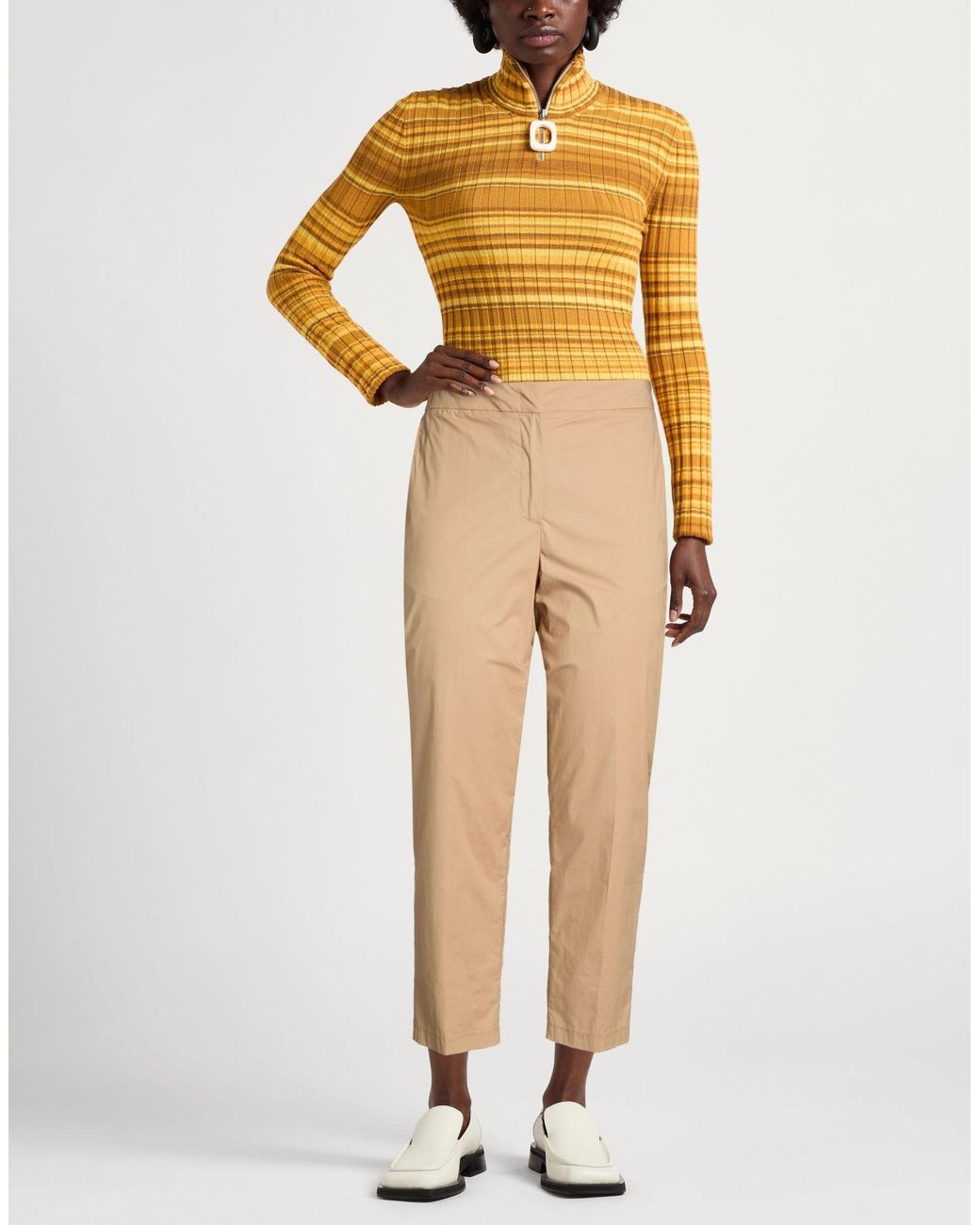 SEVENTY VENEZIA Natural Pants Cotton, Elastane