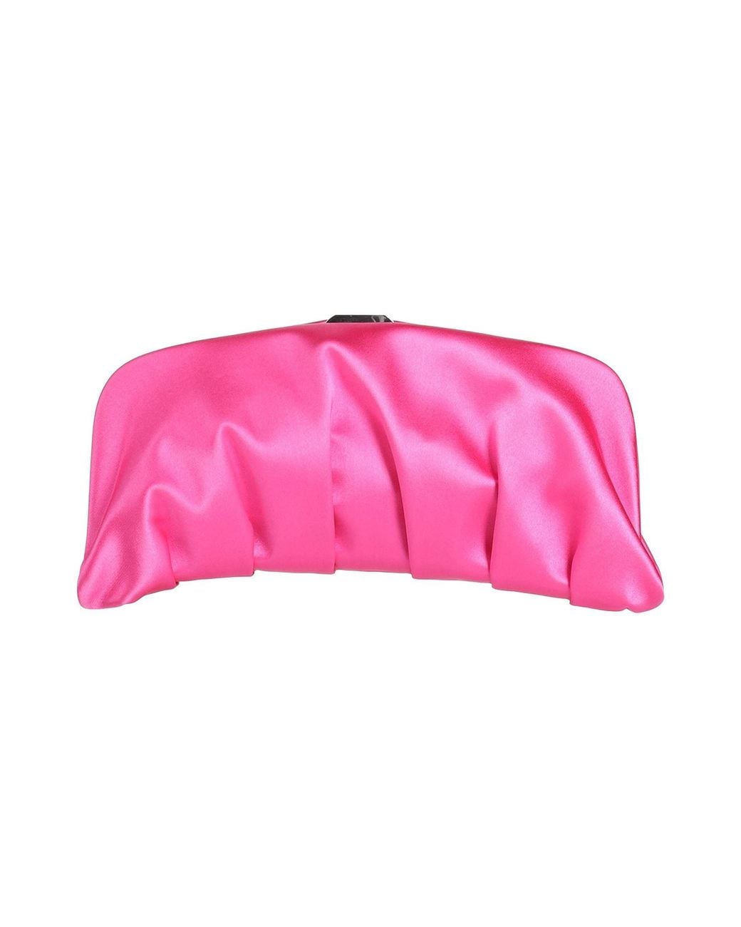 Twenty Four Haitch Pink Fuchsia Clutch Textile Fibers