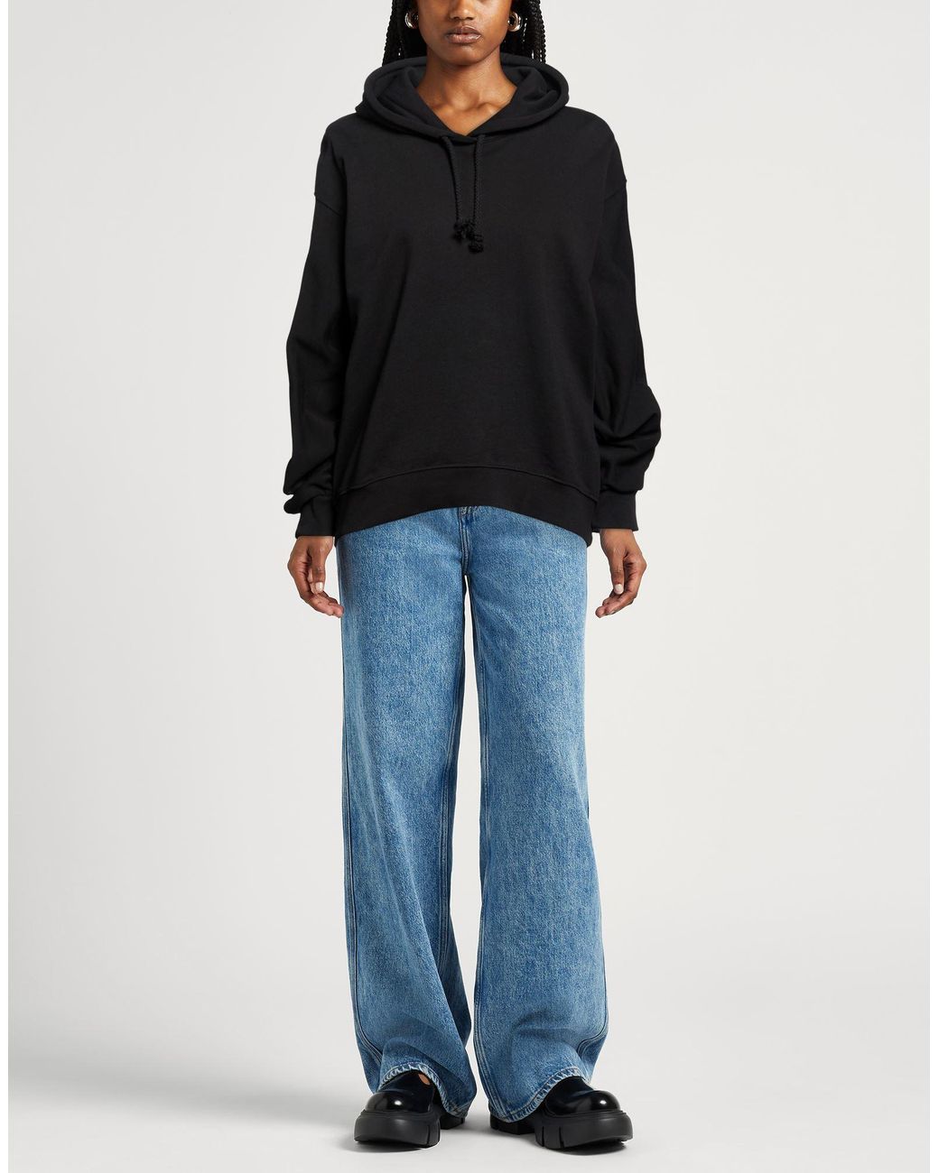 DISCLAIMER Black Sweatshirt Cotton