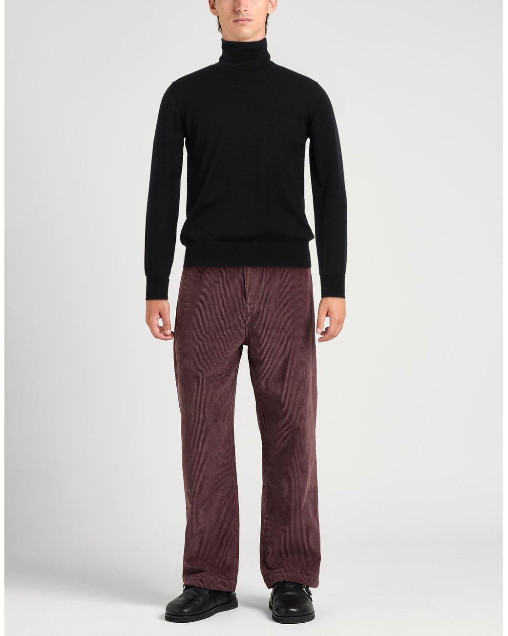 Cuello alto Alpha Studio de hombre de color Black