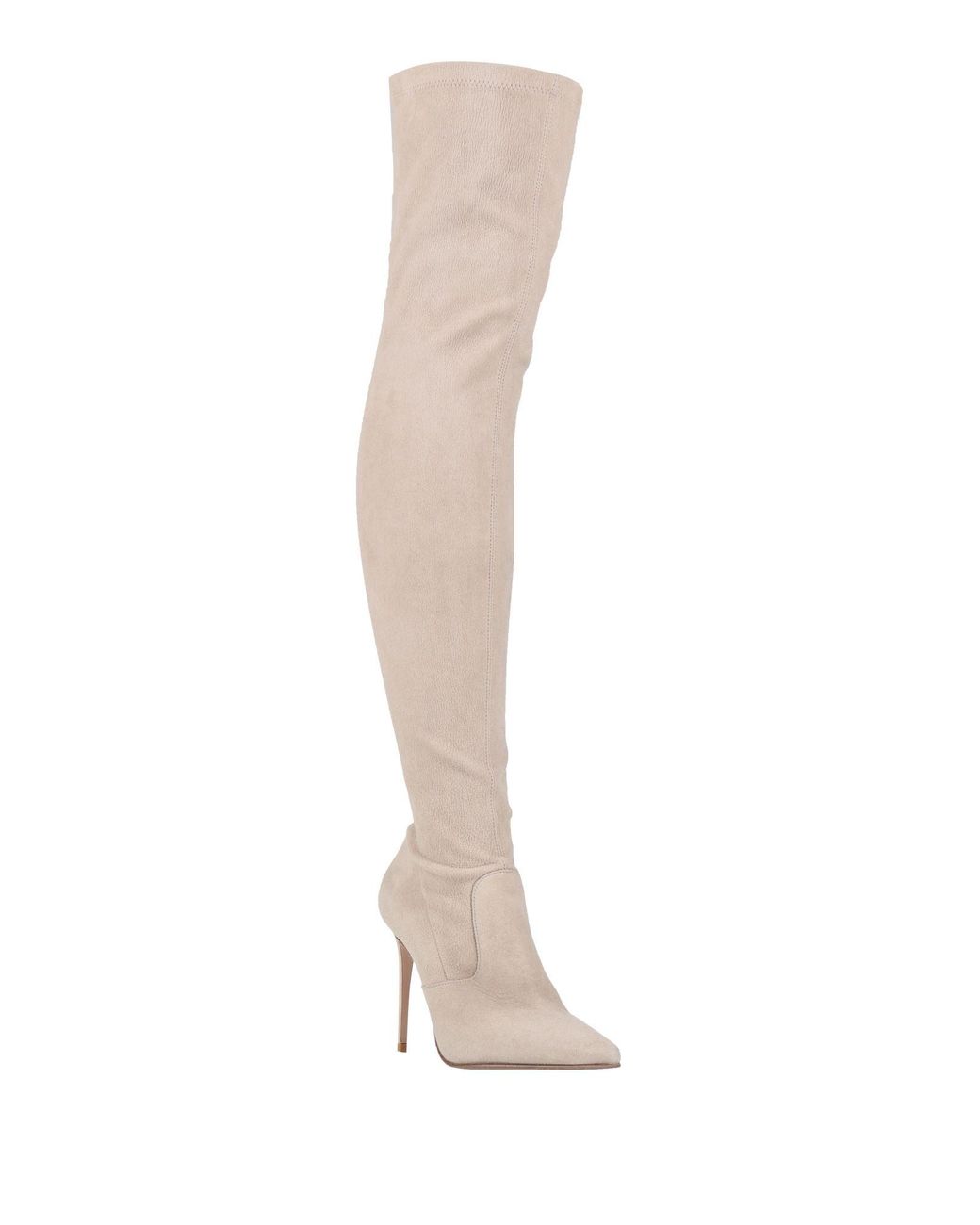 Le Silla White Ivory Boot Leather