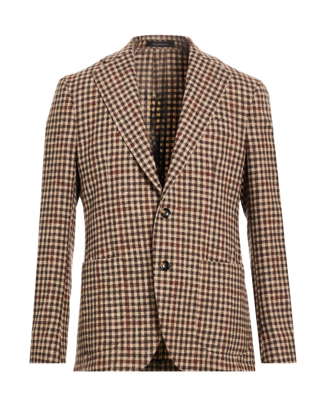 Sartoria Latorre Brown Blazer Virgin Wool, Polyamide for men