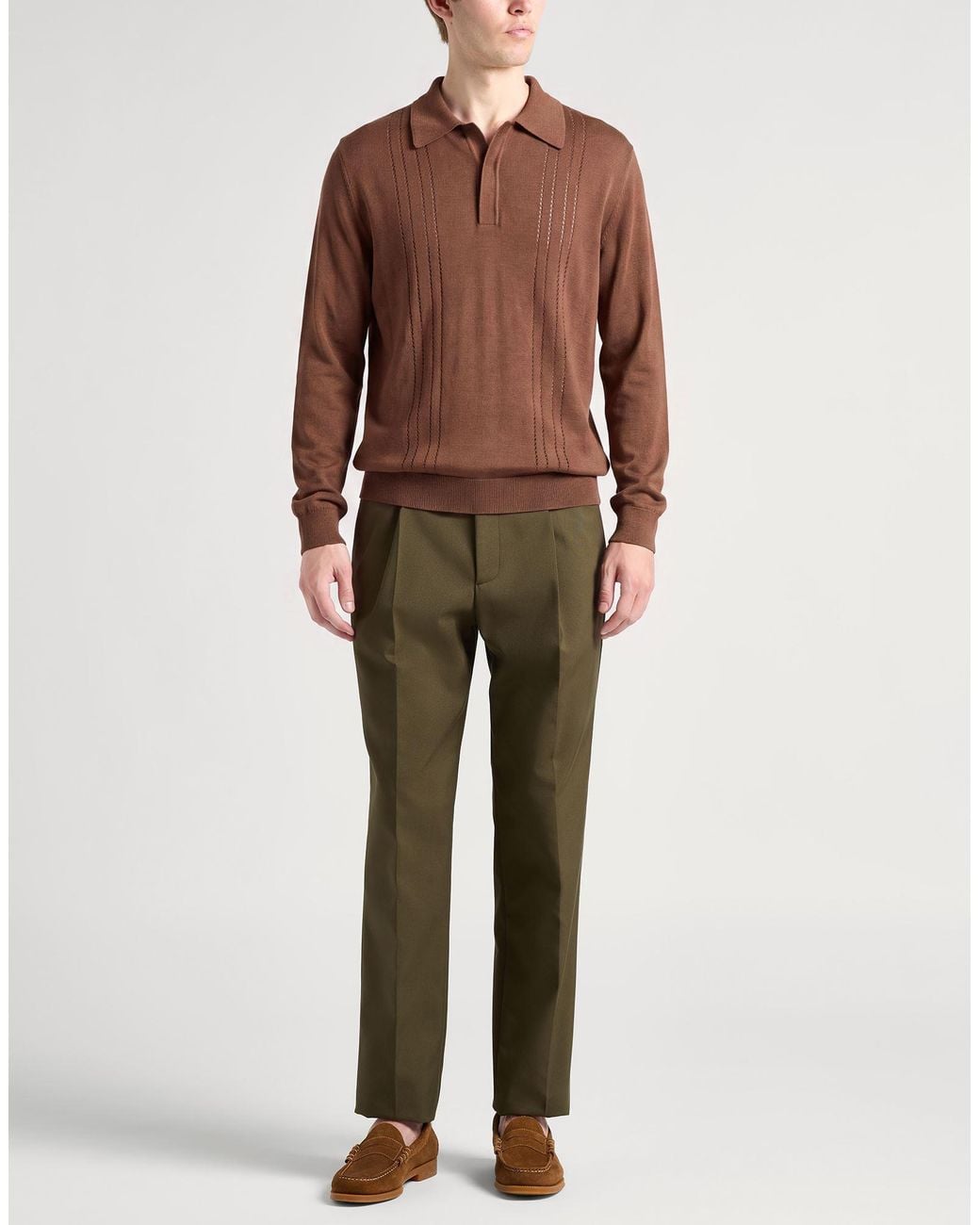 Lardini Brown Sweater Cotton, Viscose for men