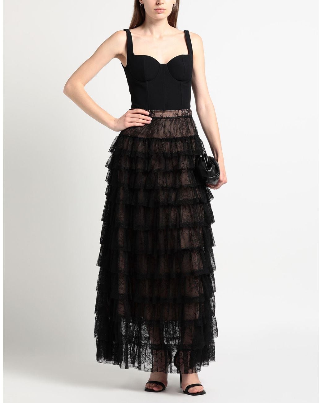Twinset Black Maxi Skirt