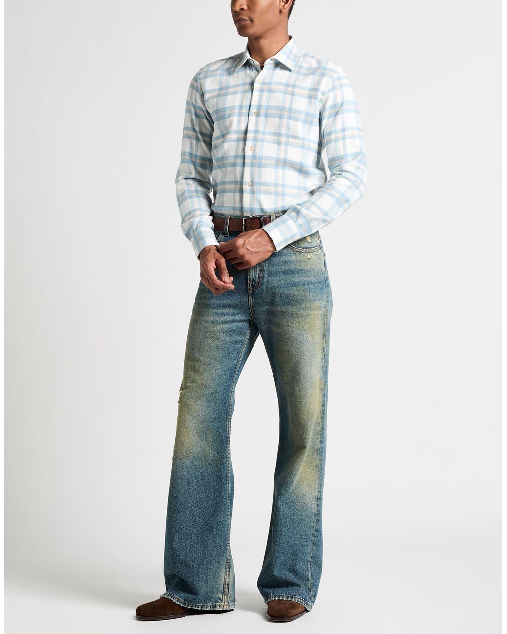 Eleventy Blue Shirt for men