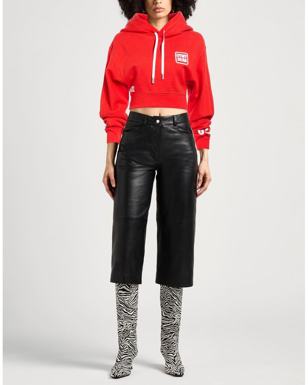 DSquared² Red Sweatshirt Cotton
