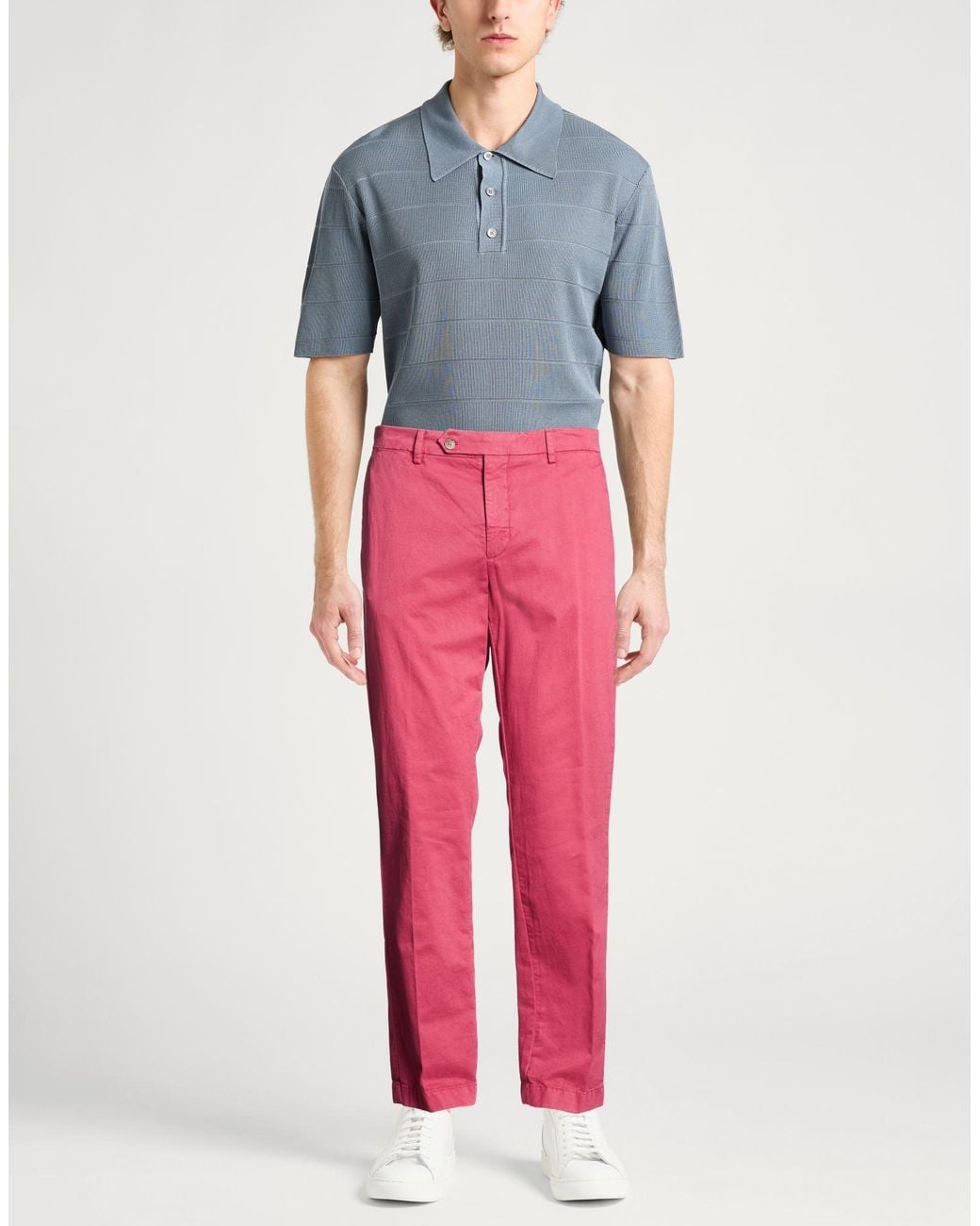 Hackett Pink Pants Cotton, Elastane for men