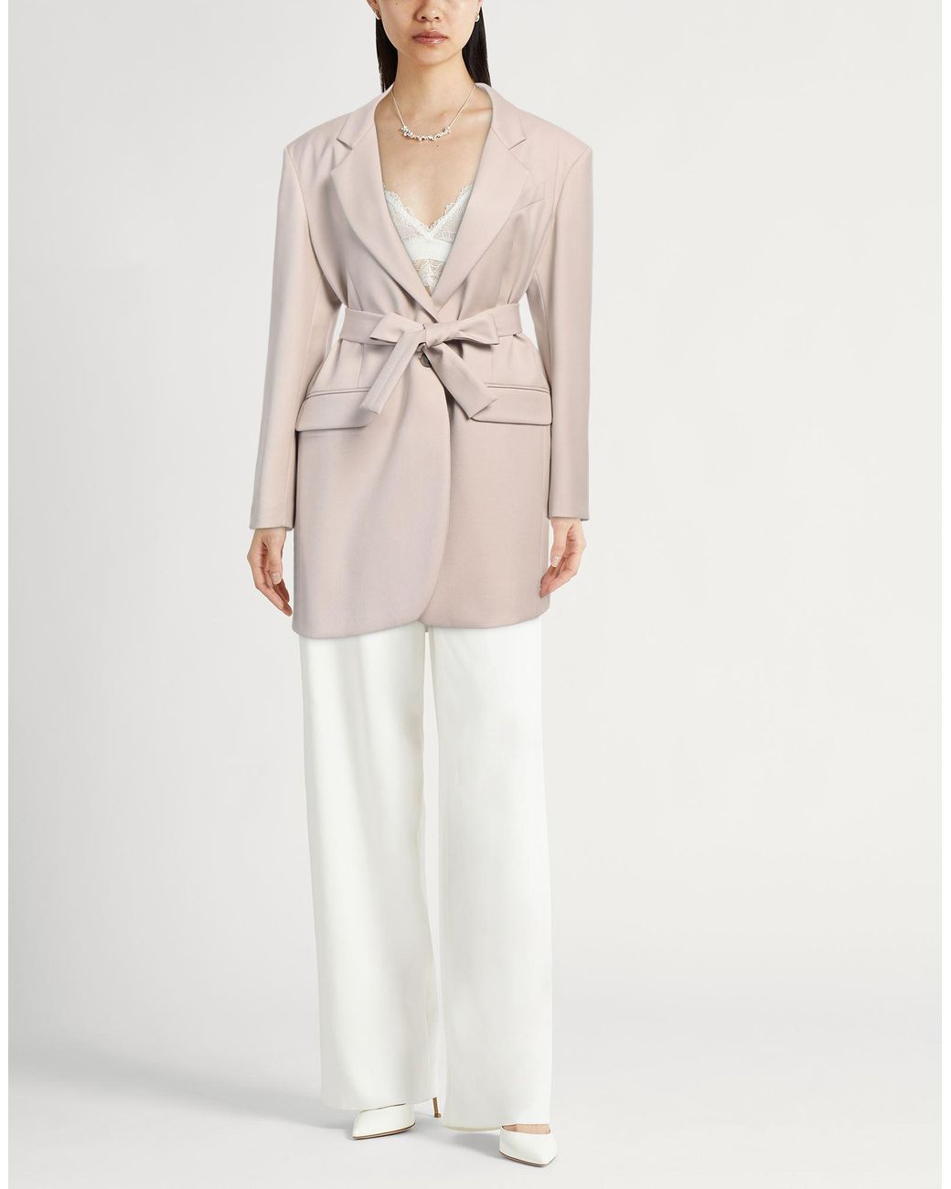 Blazer di HEBE STUDIO in Natural