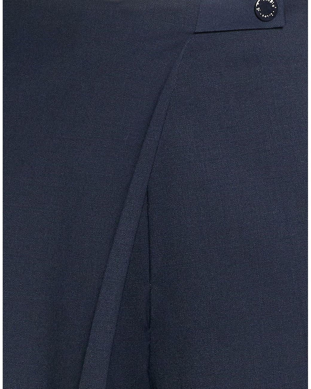 Sandro Blue Midnight Pants Polyester, Virgin Wool, Elastane