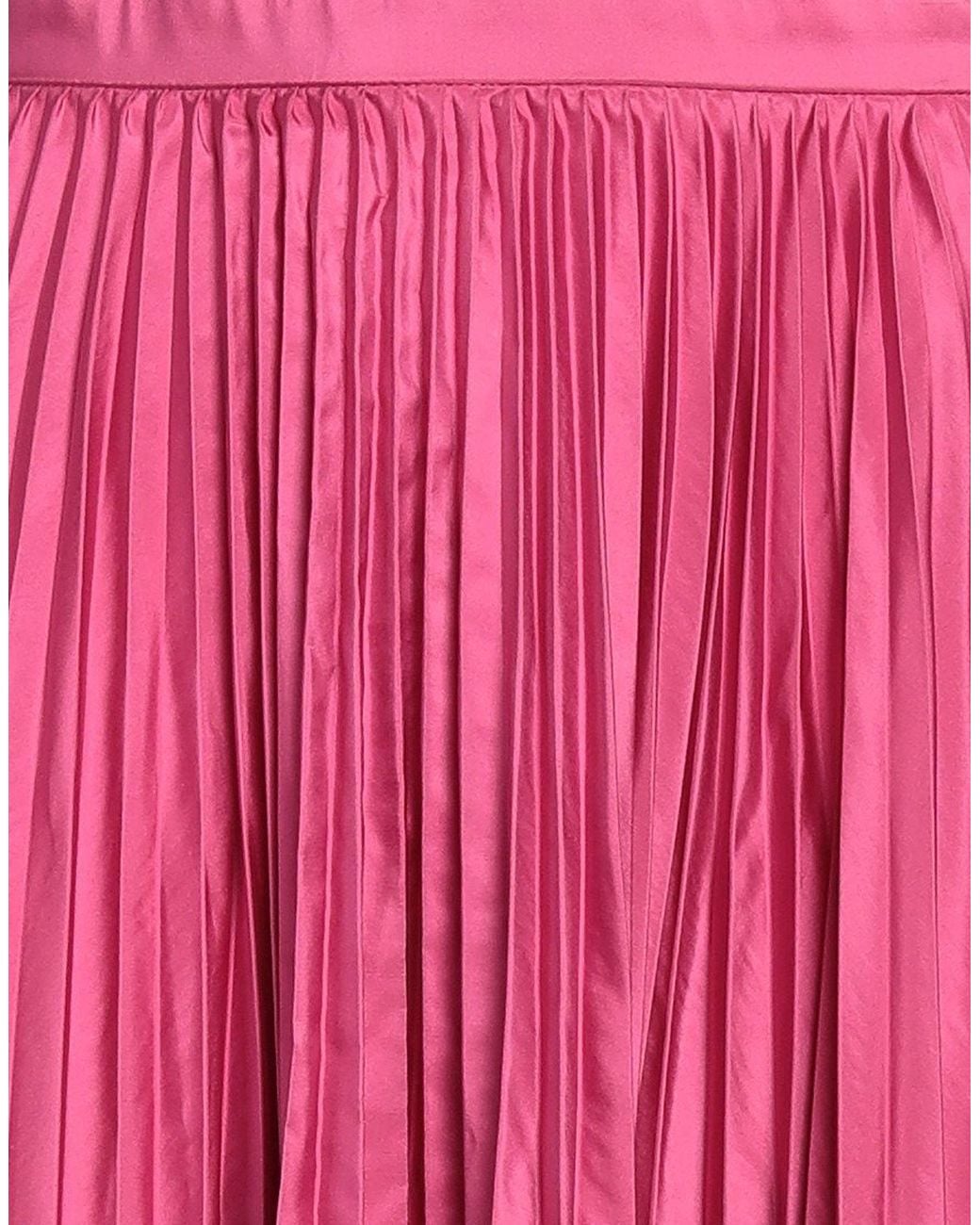 Dior Pink Midi Skirt Polyester, Silk