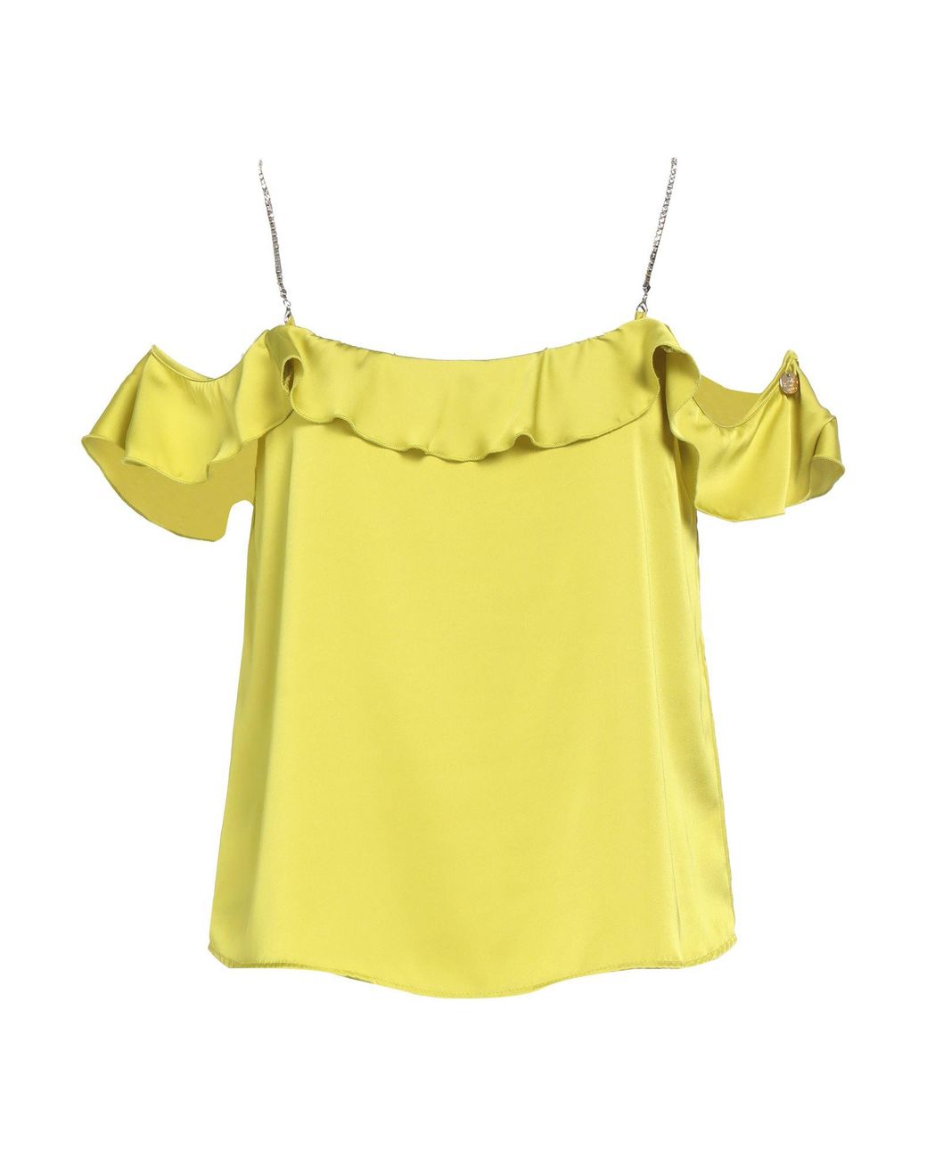 Rebel Queen Yellow Top Polyester, Elastane