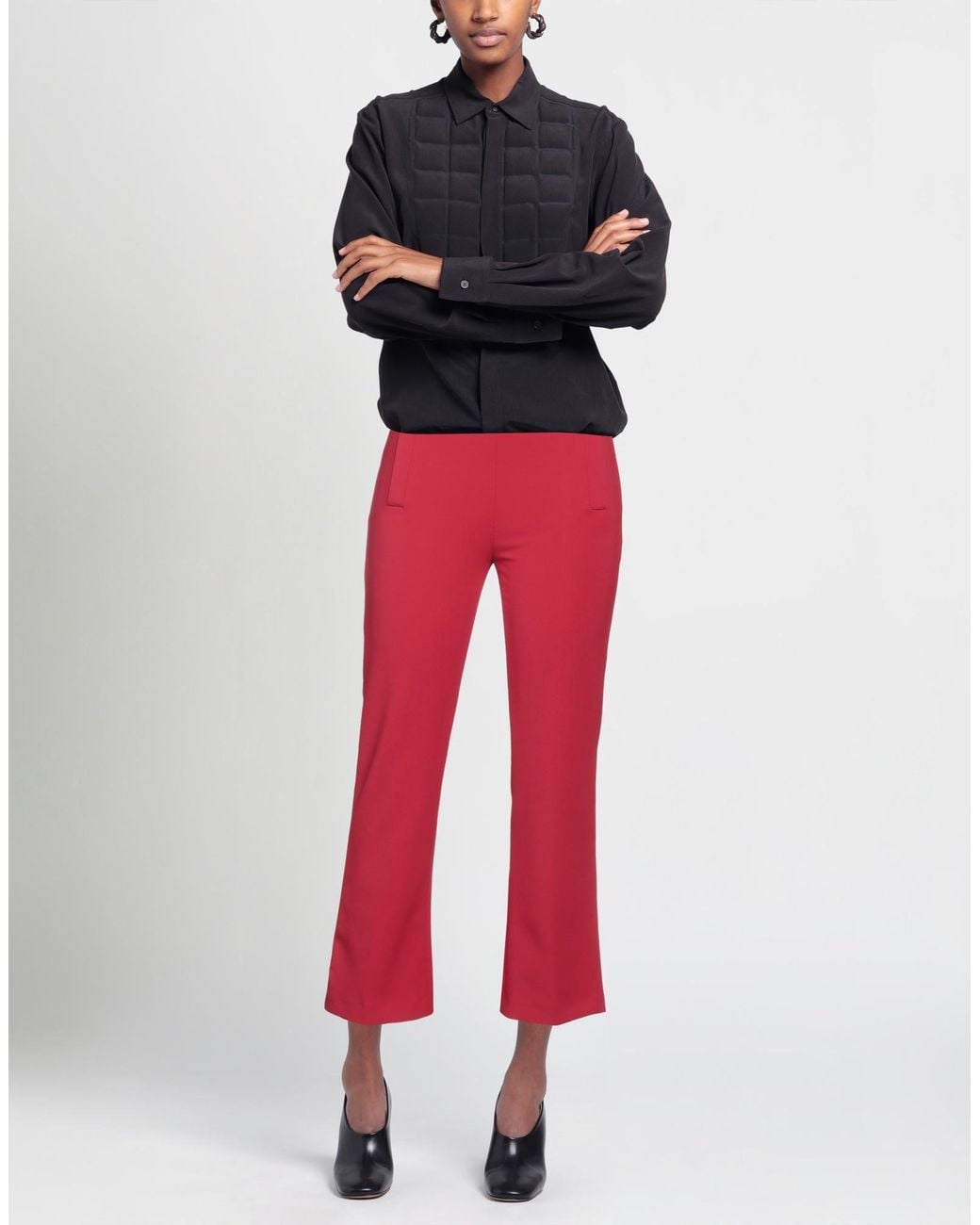 Elisabetta Franchi Red Trouser