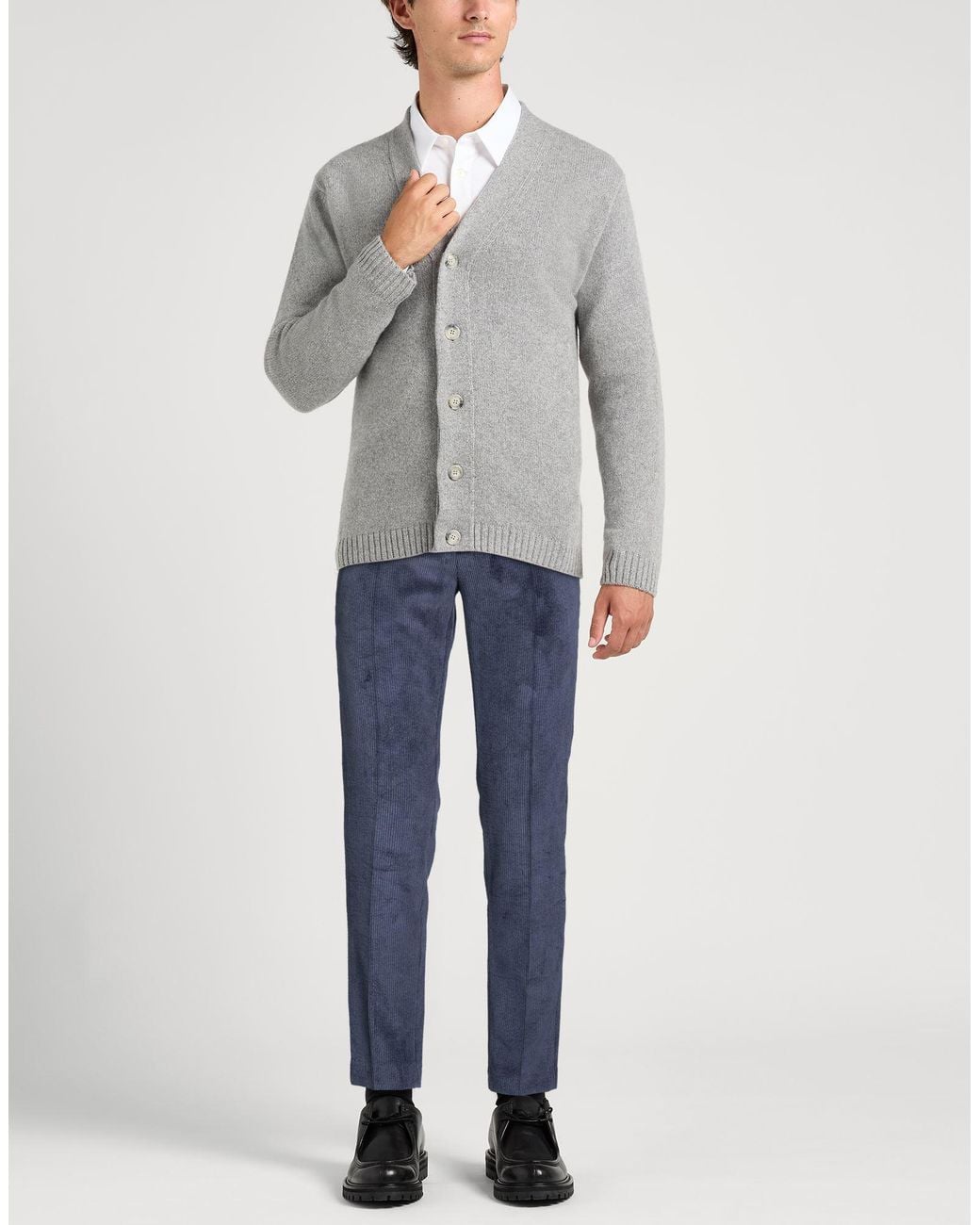 Daniele Alessandrini Blue Midnight Pants Polyester, Polyamide, Elastane for men