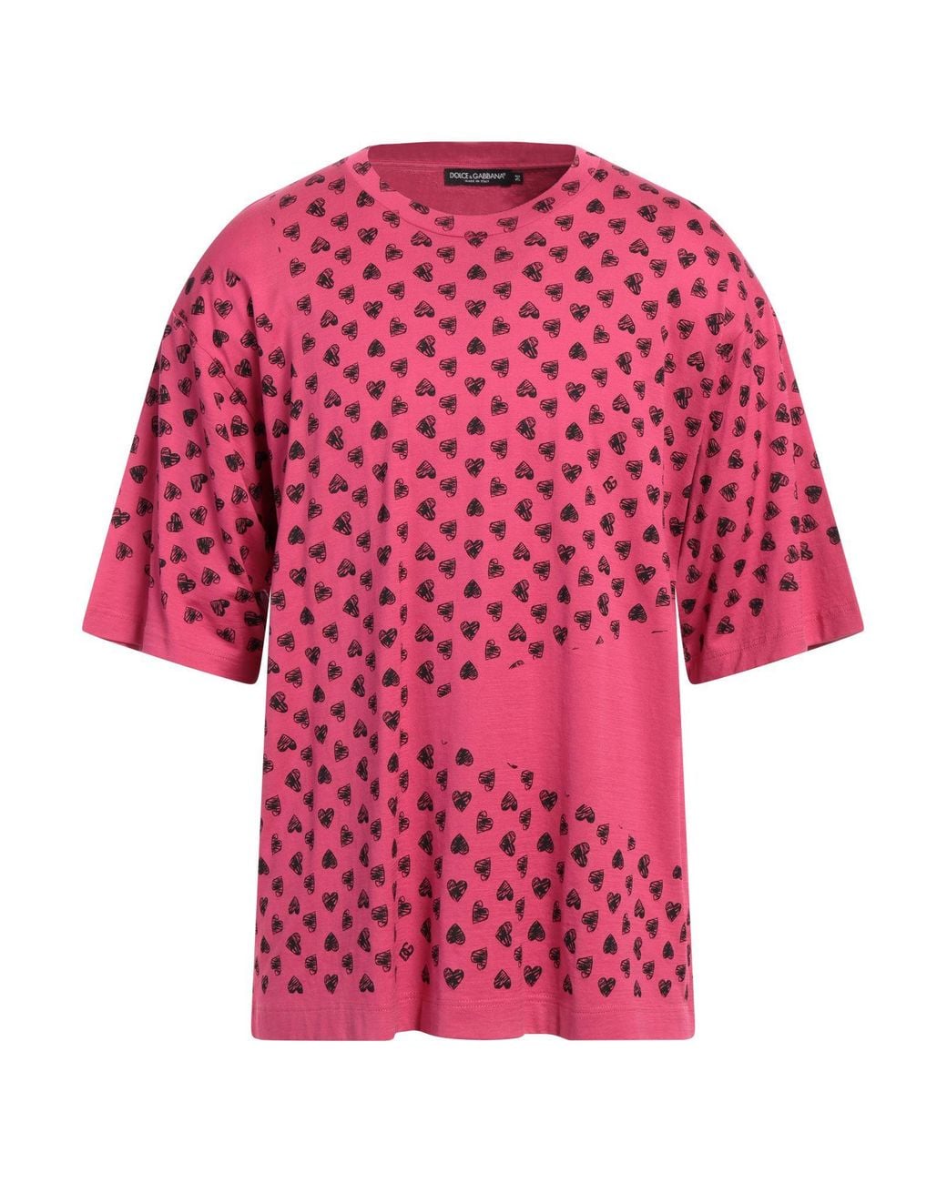 Dolce & Gabbana Pink T-Shirt Cotton for men