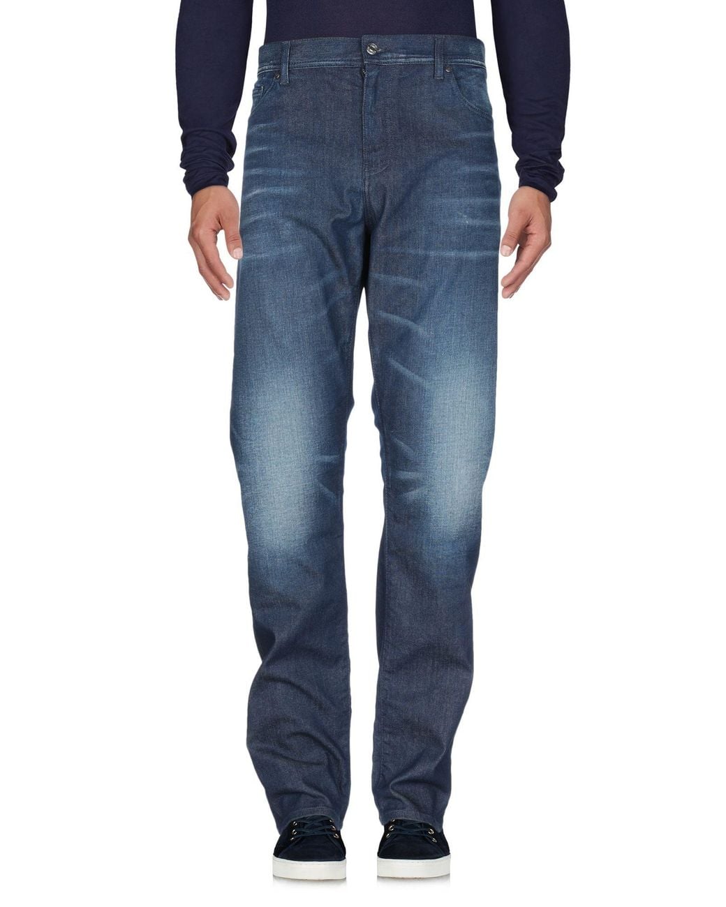 ARMANI EXCHANGE Blue Jeans Cotton, Polyester, Elastane for men