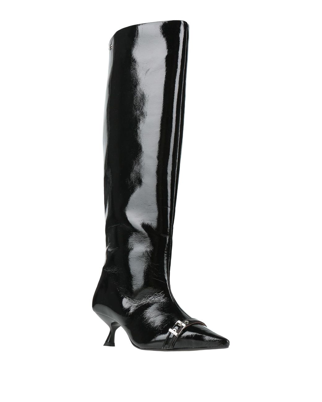Ganni Black Boot Synthetic Material