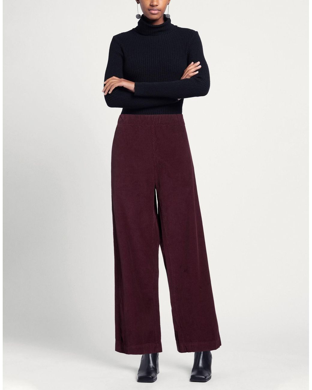 Labo.art Purple Burgundy Pants Cotton