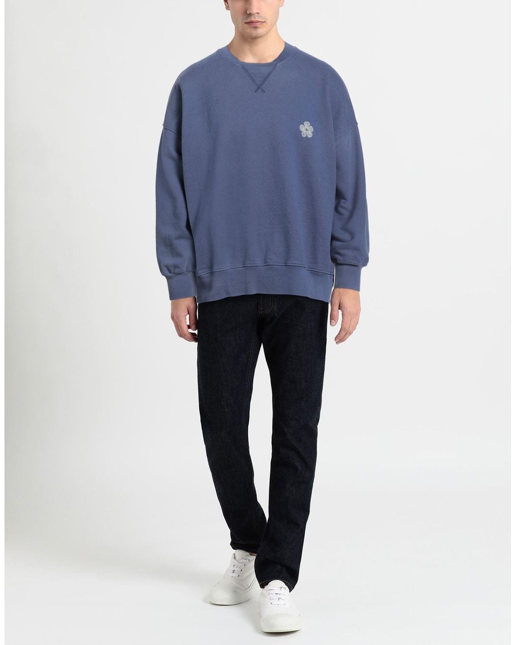 A PAPER KID Blue Sweatshirts for men