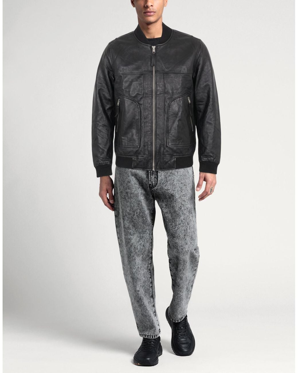 Bolongaro Trevor Gray Jacket Sheepskin for men