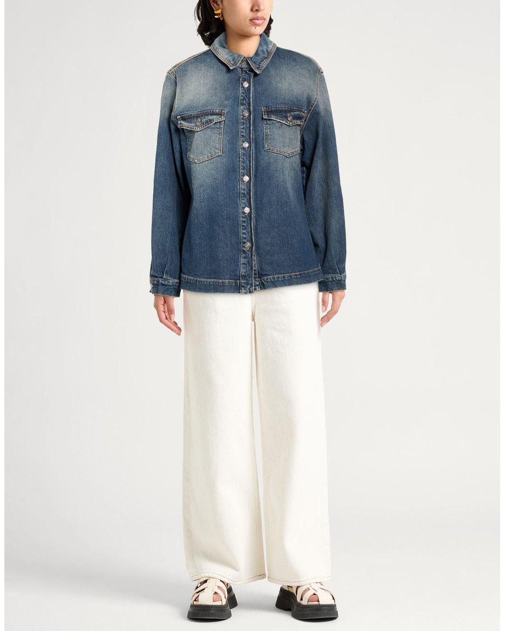 God Save Denim Blue Denim Outerwear Cotton