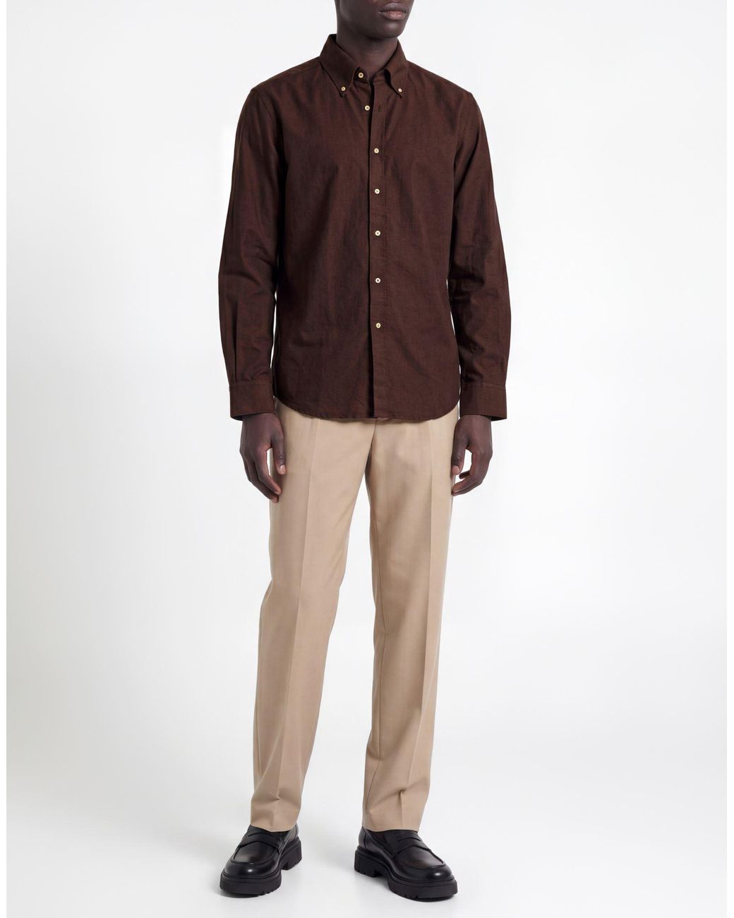 Daniele Fiesoli Brown Shirt for men