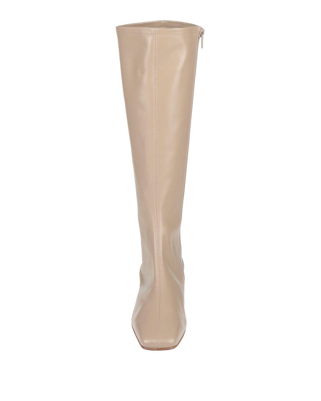 By Far White Boot Leather