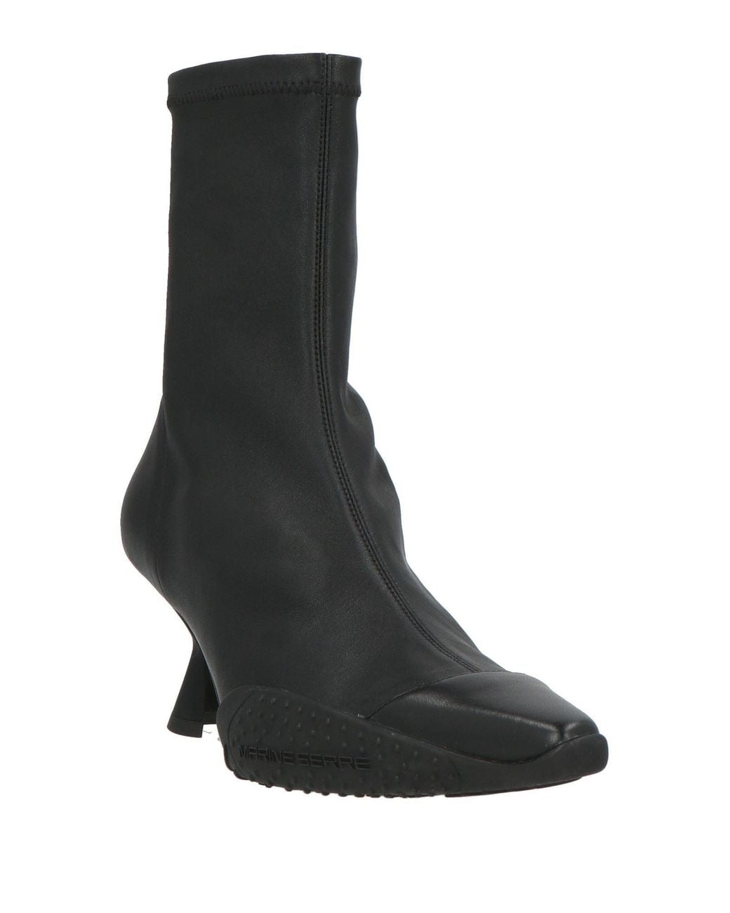 MARINE SERRE Black Ankle Boots