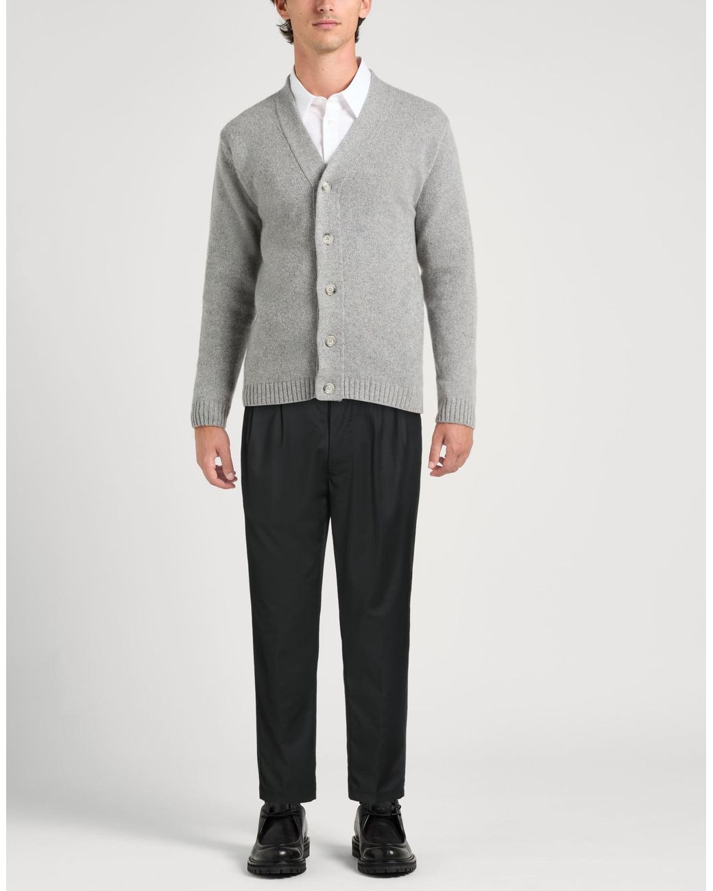 Gaelle Paris Black Pants Polyester, Viscose, Elastane for men