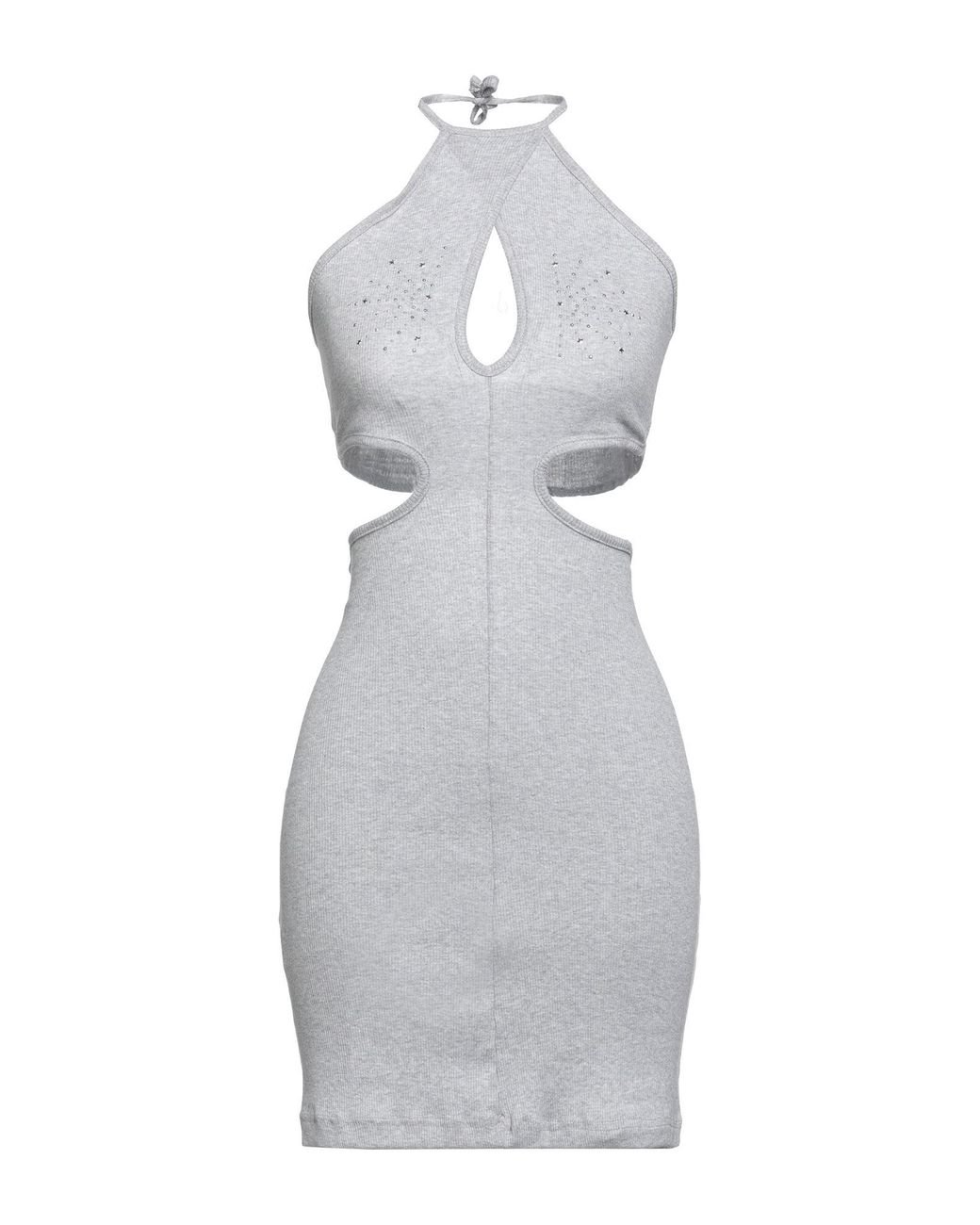 Odi Et Amo Gray Mini Dress