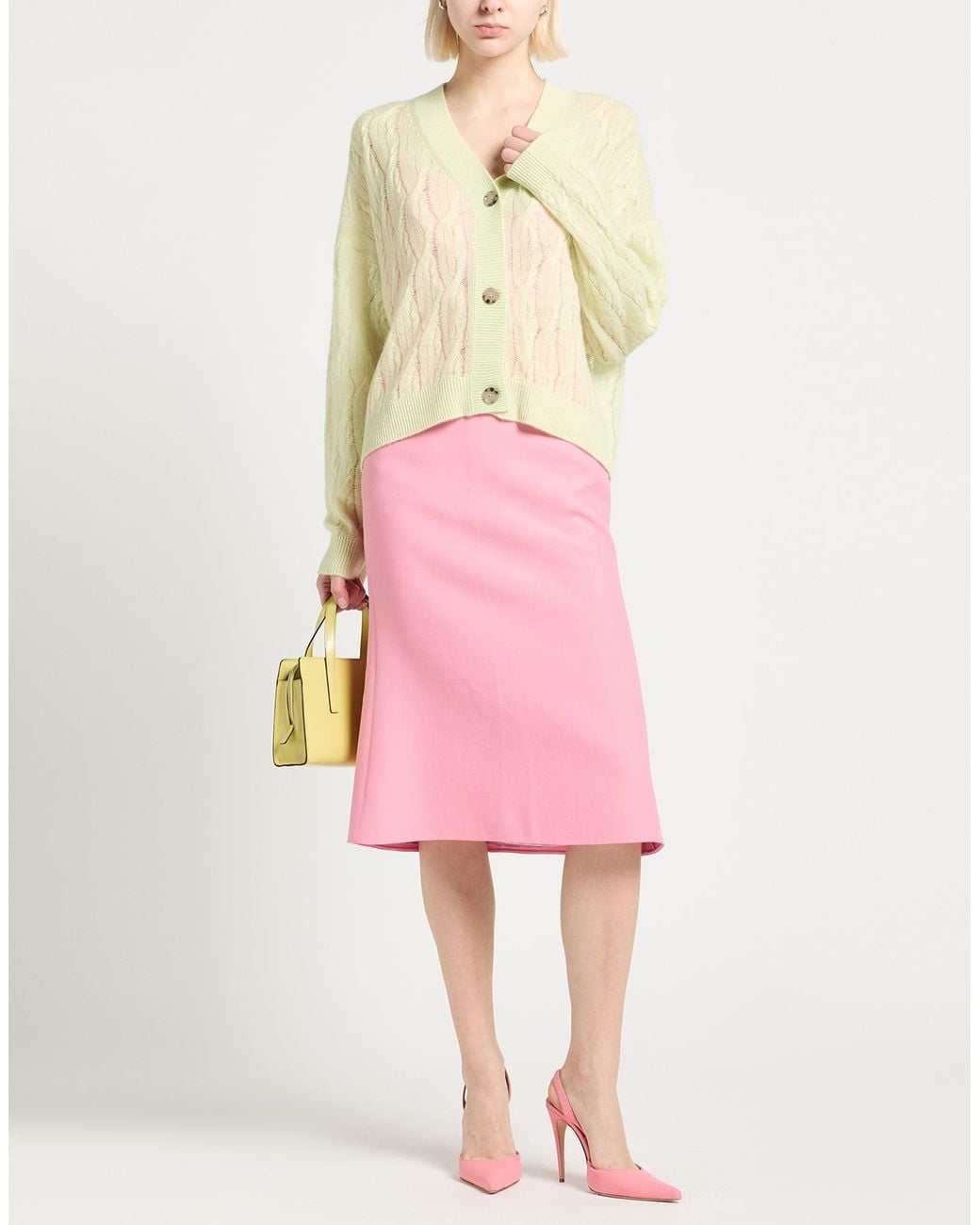 Allude Yellow Cardigan