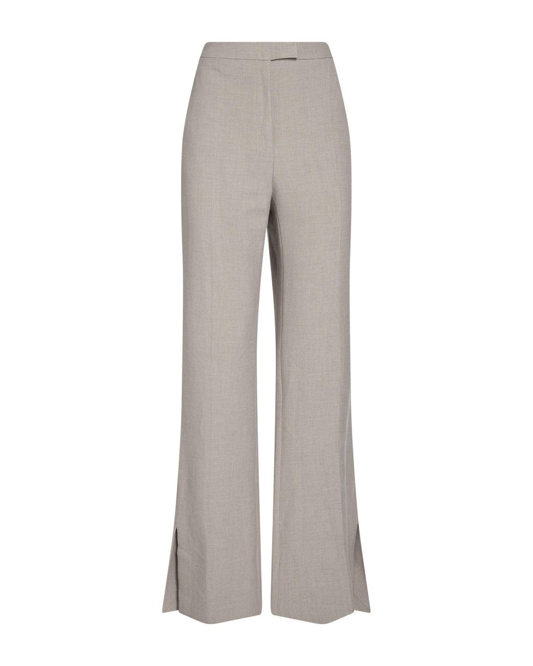 Boss Gray Pants Viscose, Polyester, Elastane