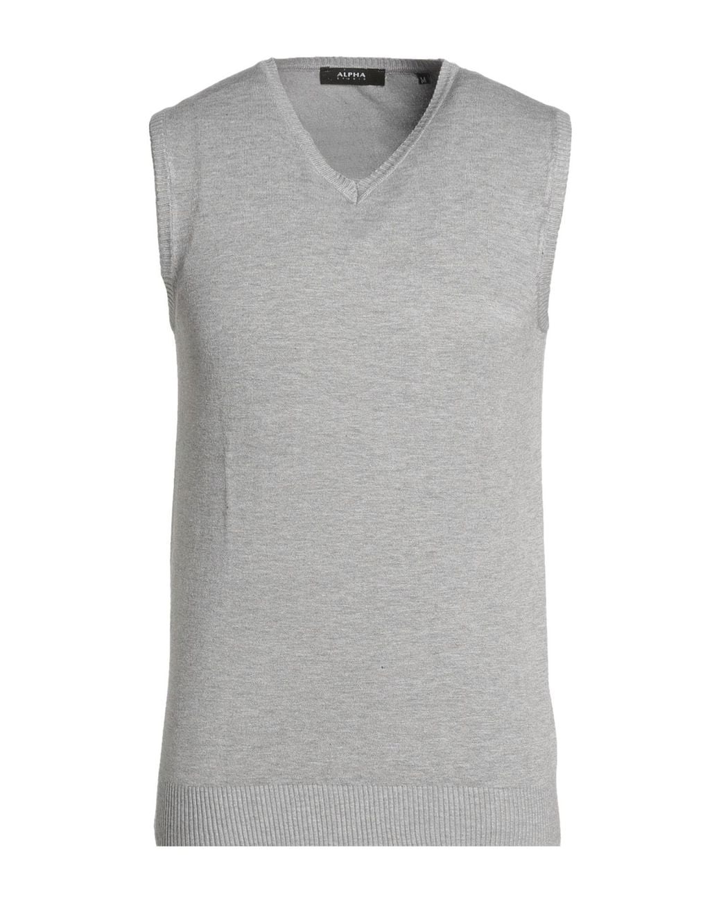Alpha Studio Gray Sweater Viscose, Polyamide for men