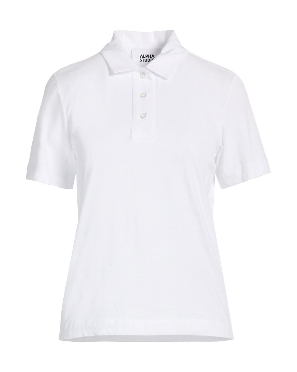Polo Alpha Studio en coloris White