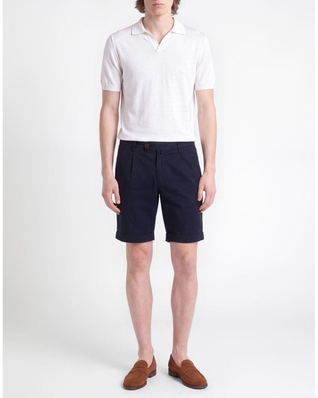 Briglia 1949 Blue Shorts & Bermuda Shorts Cotton, Elastane for men