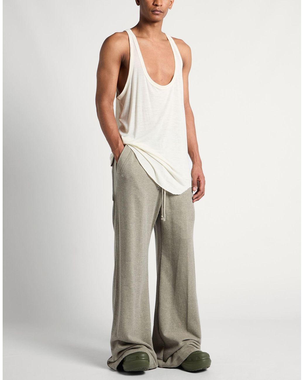 Rick Owens White Tank Top for men