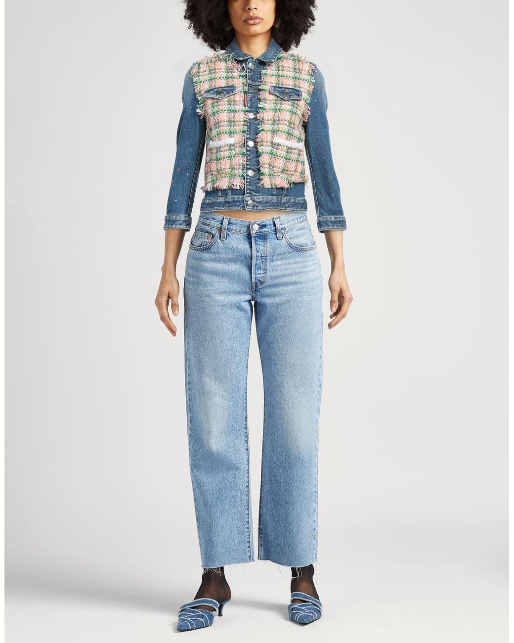 DSquared² Blue Denim Outerwear