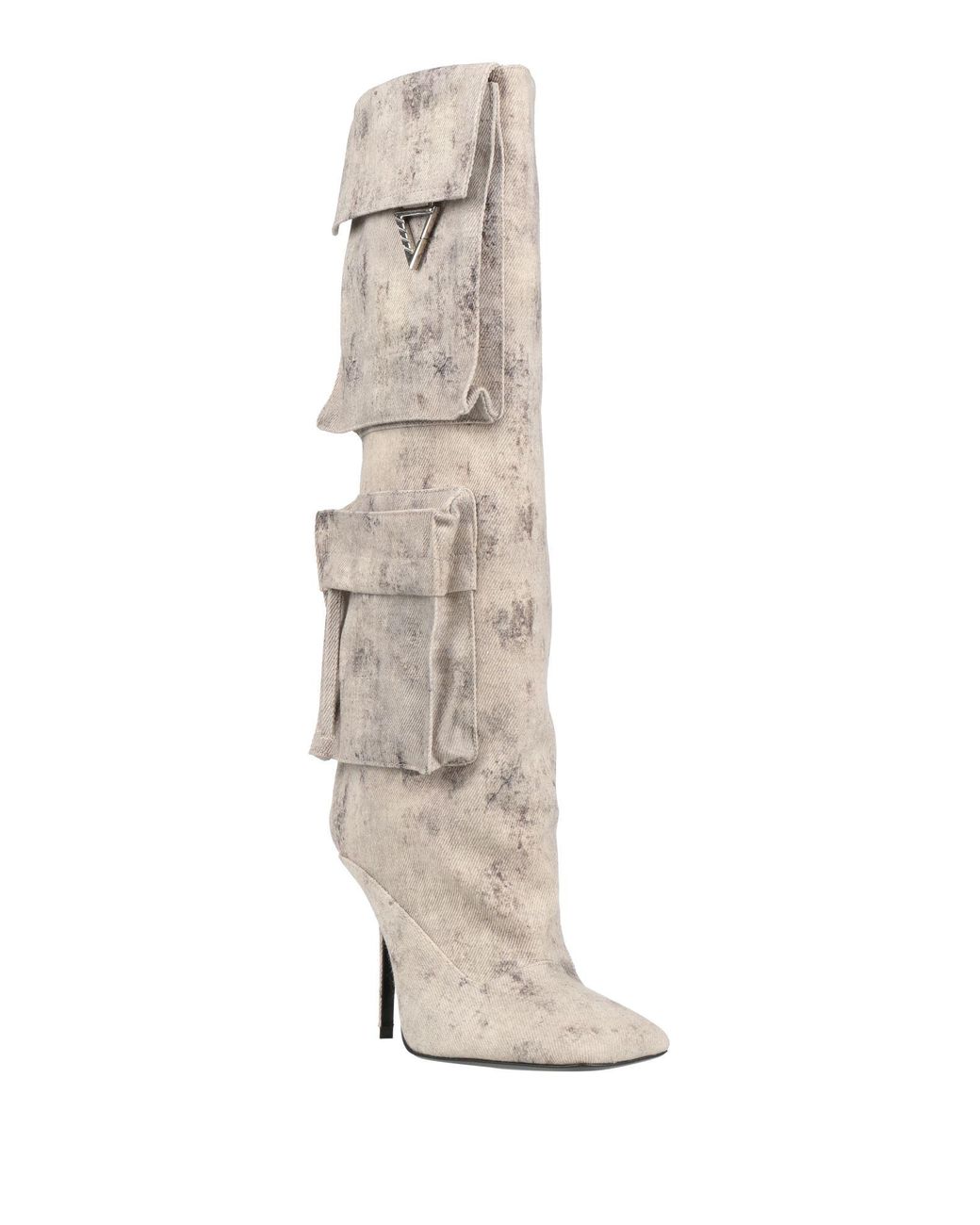 The Attico White Light Boot Textile Fibers
