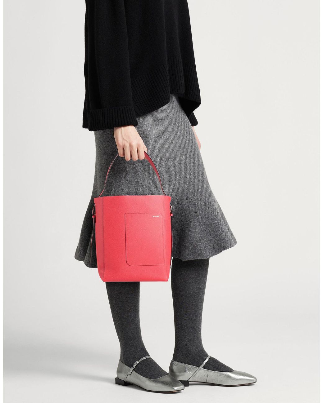 Valextra Orange Shoulder Bag