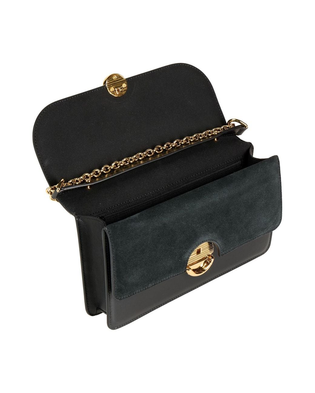 Furla Black Cross-Body Bag Leather