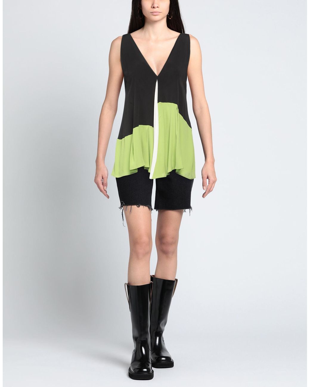 Top MEIMEIJ en coloris Green