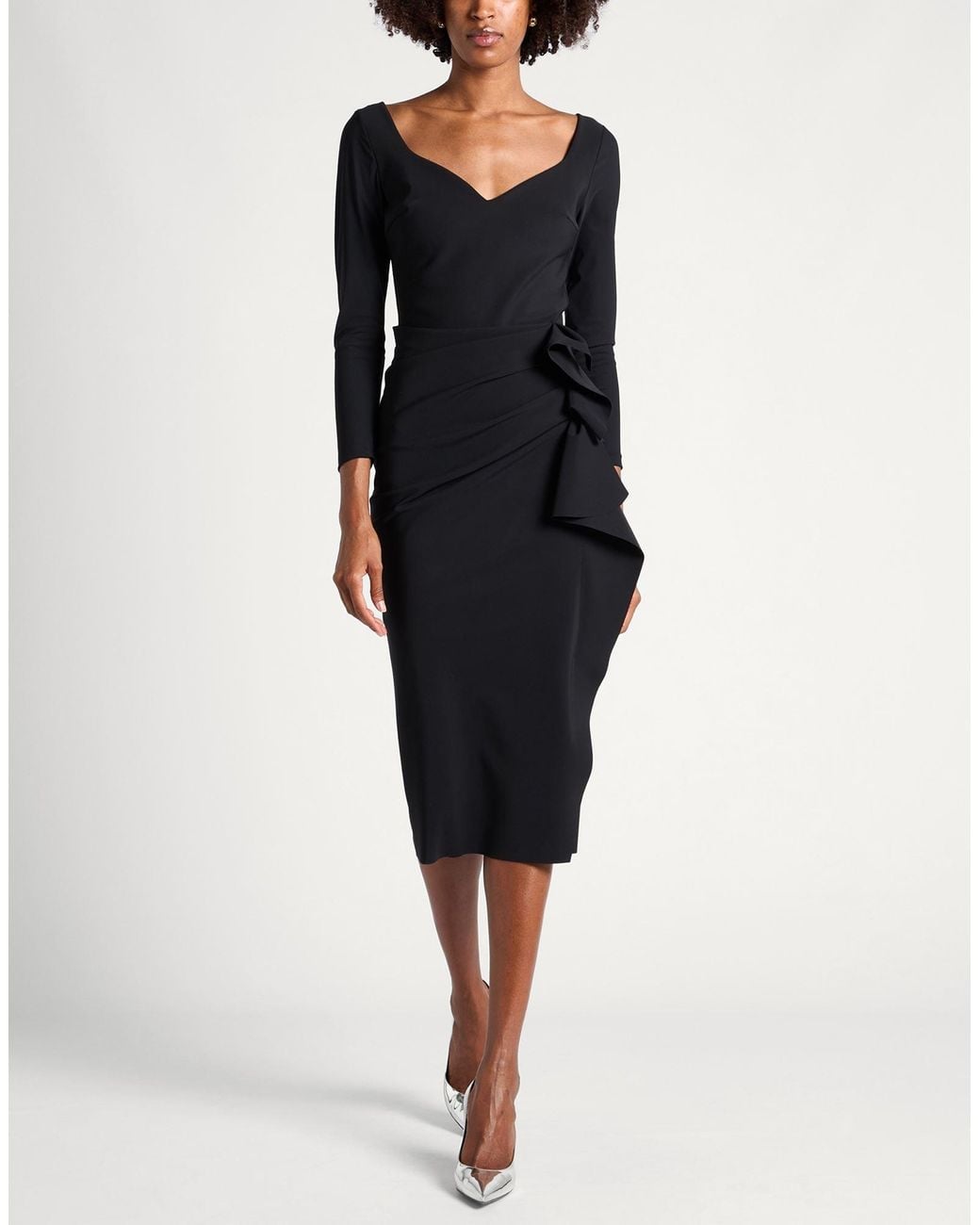 La Petite Robe Di Chiara Boni Black Midi Dress