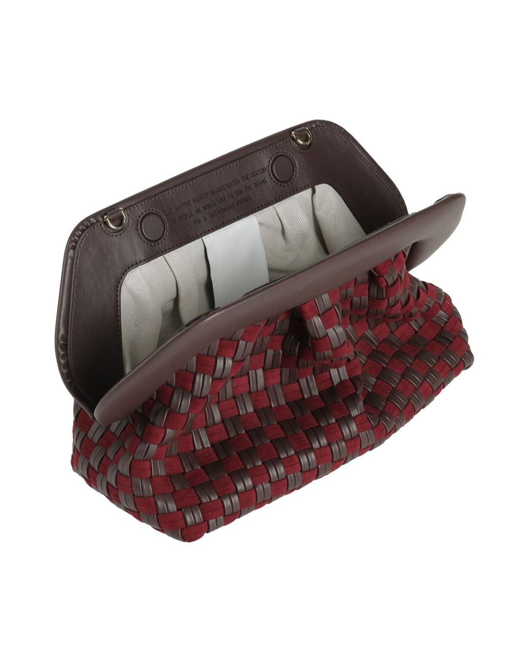 THEMOIRÈ Red Clutch Textile Fibers