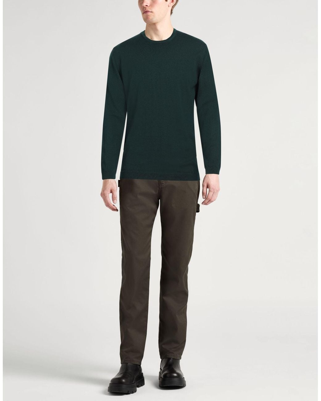 Roberto Collina Green Jumper for men